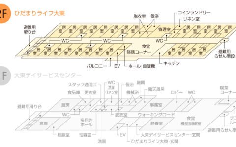 大東福祉会　フロアガイド　■北棟