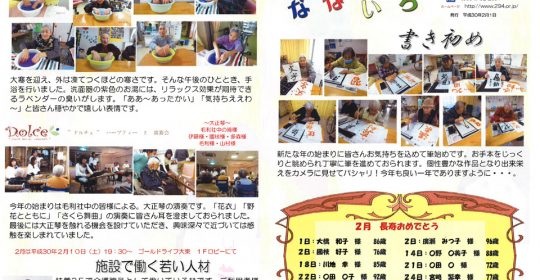 ゴールドライフ大東　なないろ　2月号（平成30年）