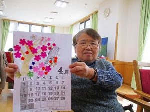 ３月のクラフト…４月カレンダー作り