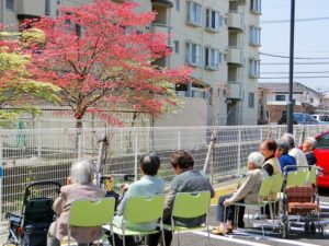 施設のハナミズキがきれいに咲きました♪