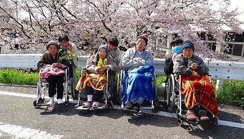 お花見に出かけました…ゴールドライフ大東