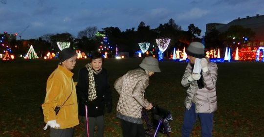 大垣城ライトアップと芭蕉元禄大垣イルミネーション