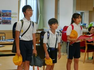 安井小学校の皆さん、ありがとうございます！