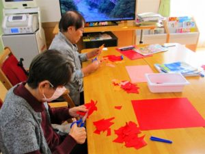 １０月のクラフト　～壁画…日本の秋～