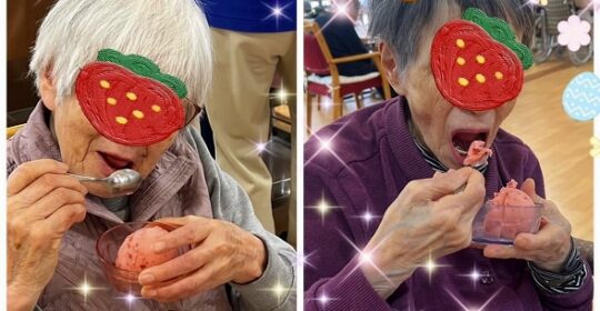 初夏のような陽気に、ヒンヤリ❝いちご🍓シャーベット❞!(^^)!